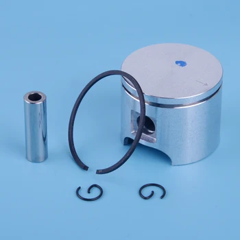 Letaosk 46ミリメートルピストンとピンリングサークリップシリンダーガスケットセットフィットhusqvarna 55 55ランチチェーンソーアクセサリー