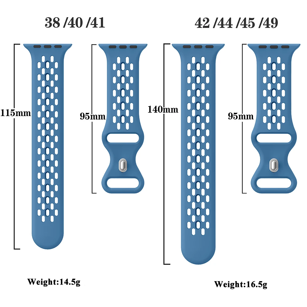 Pulseira para apple watch 38mm 40mm 41mm pulseira masculina pulseira universal silicone ao ar livre para apple watch série se se 2 45mm