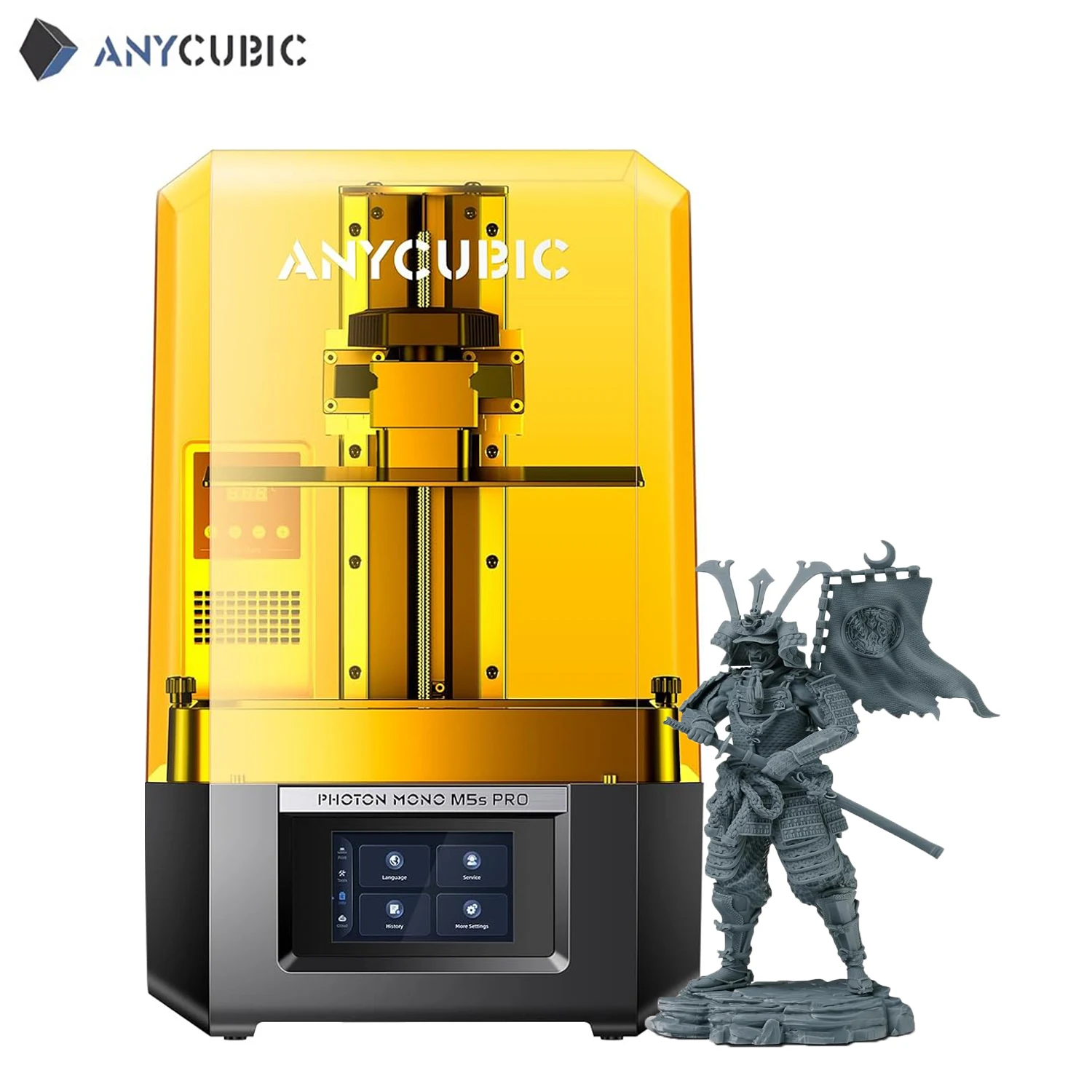 

Anycubic Photon Mono M5s Pro Смола 3D-принтер 10,1 дюйма 14K HD Mono LCD 3X Высокоскоростная печать 3D-принтер размером 200x223x126 мм