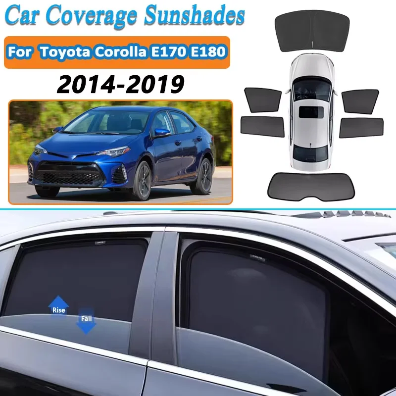 

Mesh Sunshade For Toyota Corolla E170 E180 2014-2019 Front Rear Windshield Visor Anti-direct Sun Visors Sunshade Car Accessories