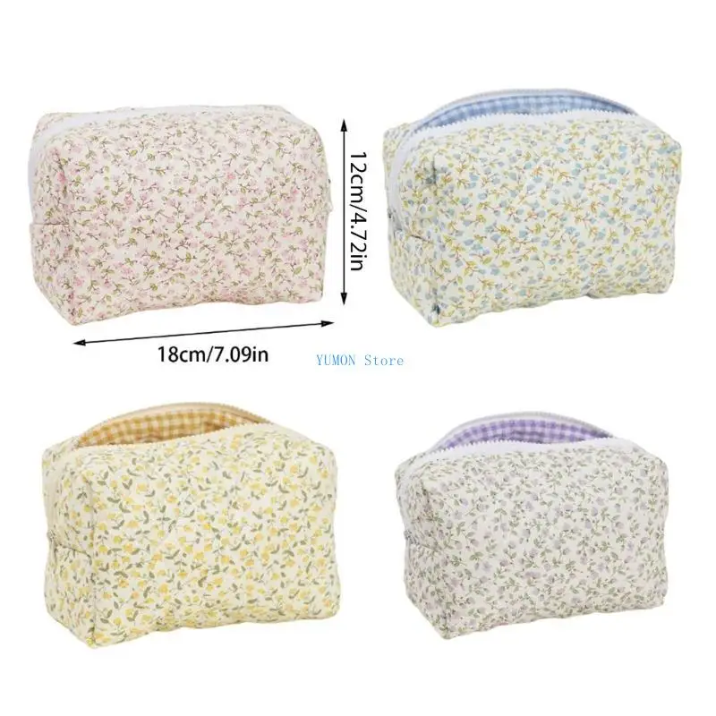 حقيبة مستحضرات التجميل القطنية الوظيفية D0UD مع مساحة واسعة لأدوات المكياج وحقائب مستحضرات التجميل وحقيبة المكياج #6