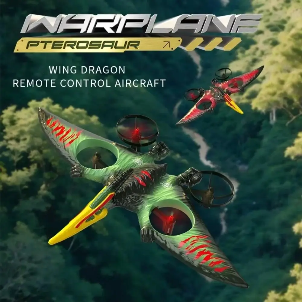 

EPP Foam RC Dinosaur Aircraft Glider Toy Gravity Sensing Rechargeable Pterosaur RC Flying Toys Portable with Light