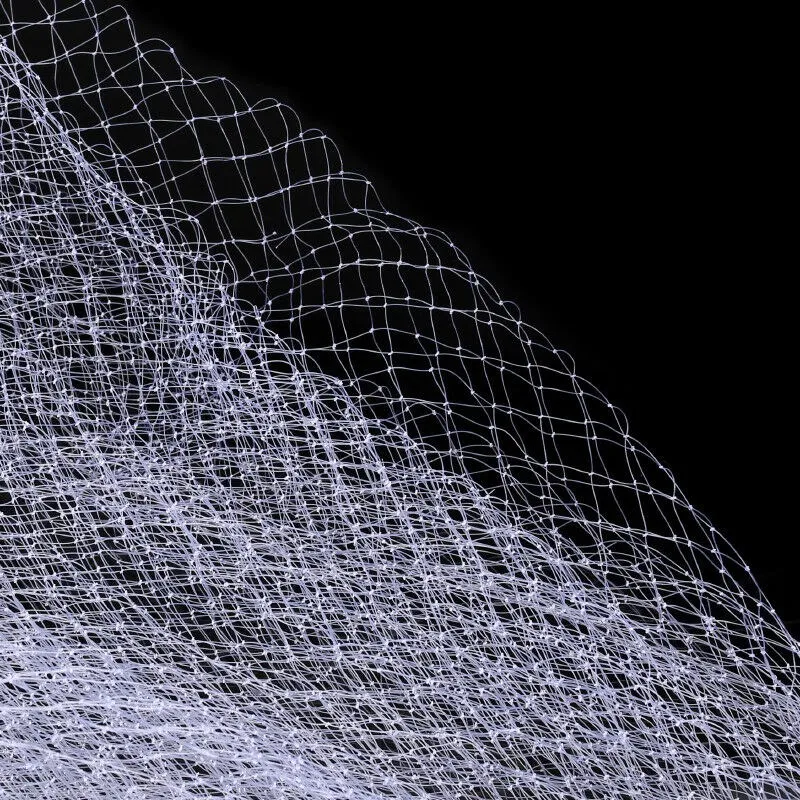 BVBV 8Ft Full Spread Nylon Filament Fish Gill Net Easy Throw Fishing For Hand Cast