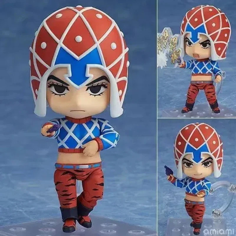 10CM Anime JoJo's Bizarre Adventure Guido Mista Q Version Gemeinsame austauschbare Actionfiguren PVC Modell Schreibtisch Dekor Spielzeug Geschenke verpackt