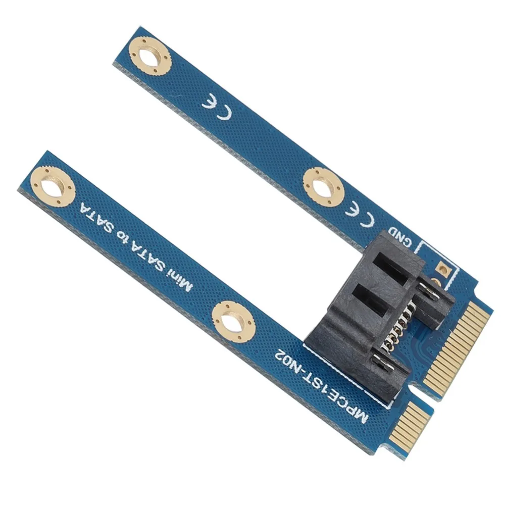 Durable 7pin SATAs MSATA To SATA SAdapter Breakable Practical MSATA To SATAs Converter SATAs Adapter Card DIY Computer Building