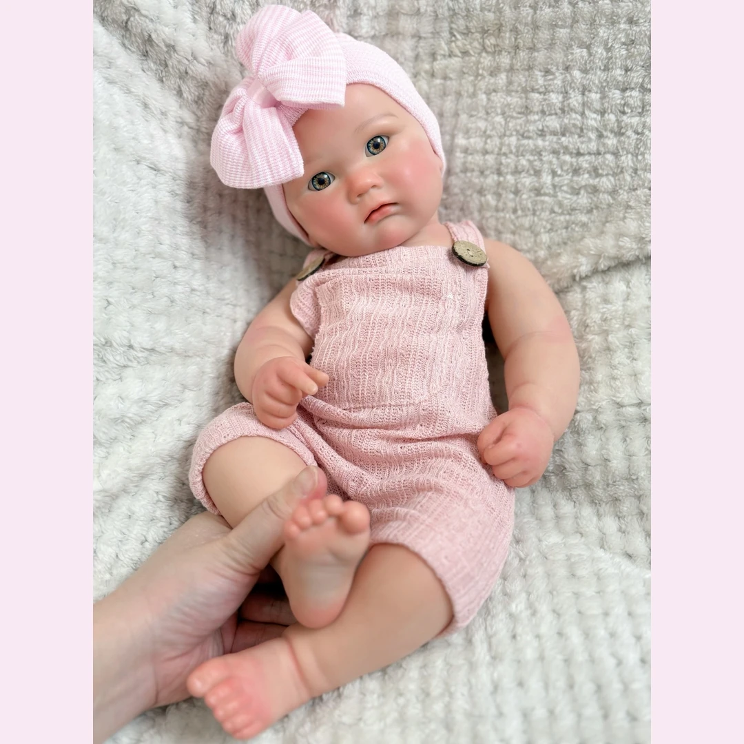 18 Inch Open Mouth Charlotte Silicone Reborn Doll, Painted & Unpainted, Realistic Newborn, Ideal Gift, Bebe Reborn De Silicona image 3