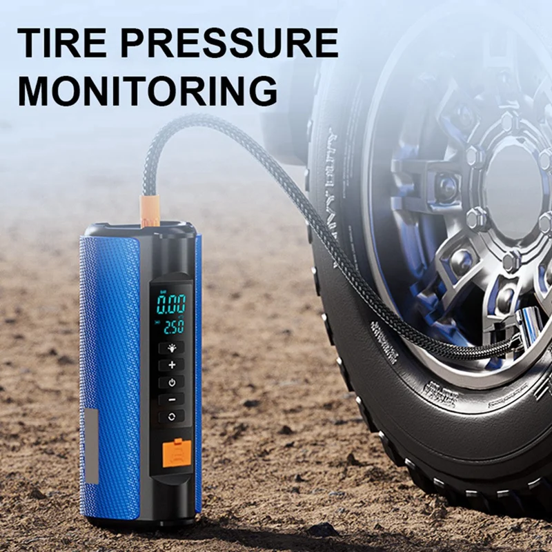 Portable Tire Inflator Car Emergency Power Outdoor Multifunctional Motorcycles Pickup Truck Inflatable Pump