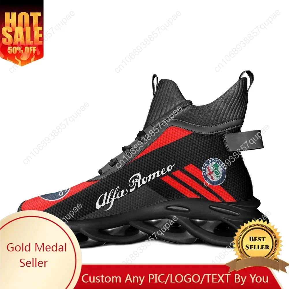 

A-Alfas High Top Flats Sneakers Men Women Teenagers R-Romeos Sports Running Shoe Fashion Lace Up Mesh Footwear Custom Shoe