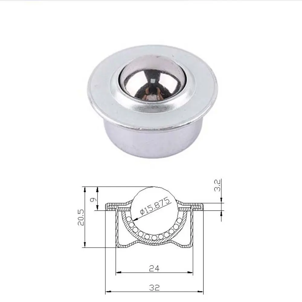 Hardware CY-H Mini Swivel Wheels Steel Swivel Ball Eye Round Wheel Universal Caster Wheel For Machinery