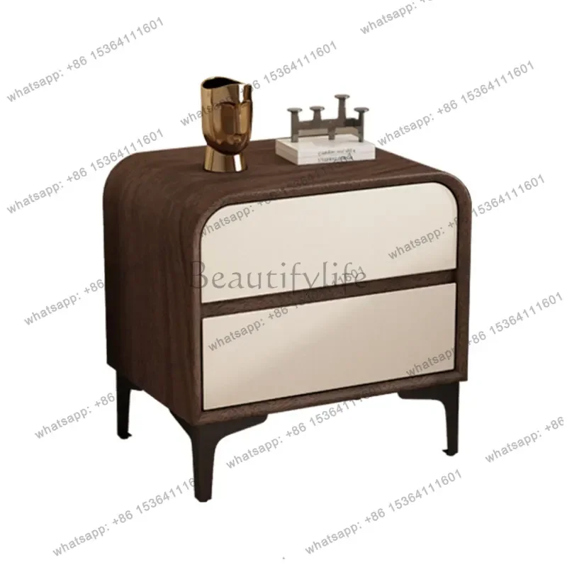 Factory Direct Luxury Aesthetic Nightstand Modern Nordic Vintage Trendy Storage Display Nightstand Table De Chevet Bedroom Furni