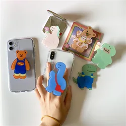 Universal Cute Epoxy Bear Phone Socket Mobile Phone Accessories Mobile Phone Holder Mobile Phone Ring Bracket Socket For Iphone