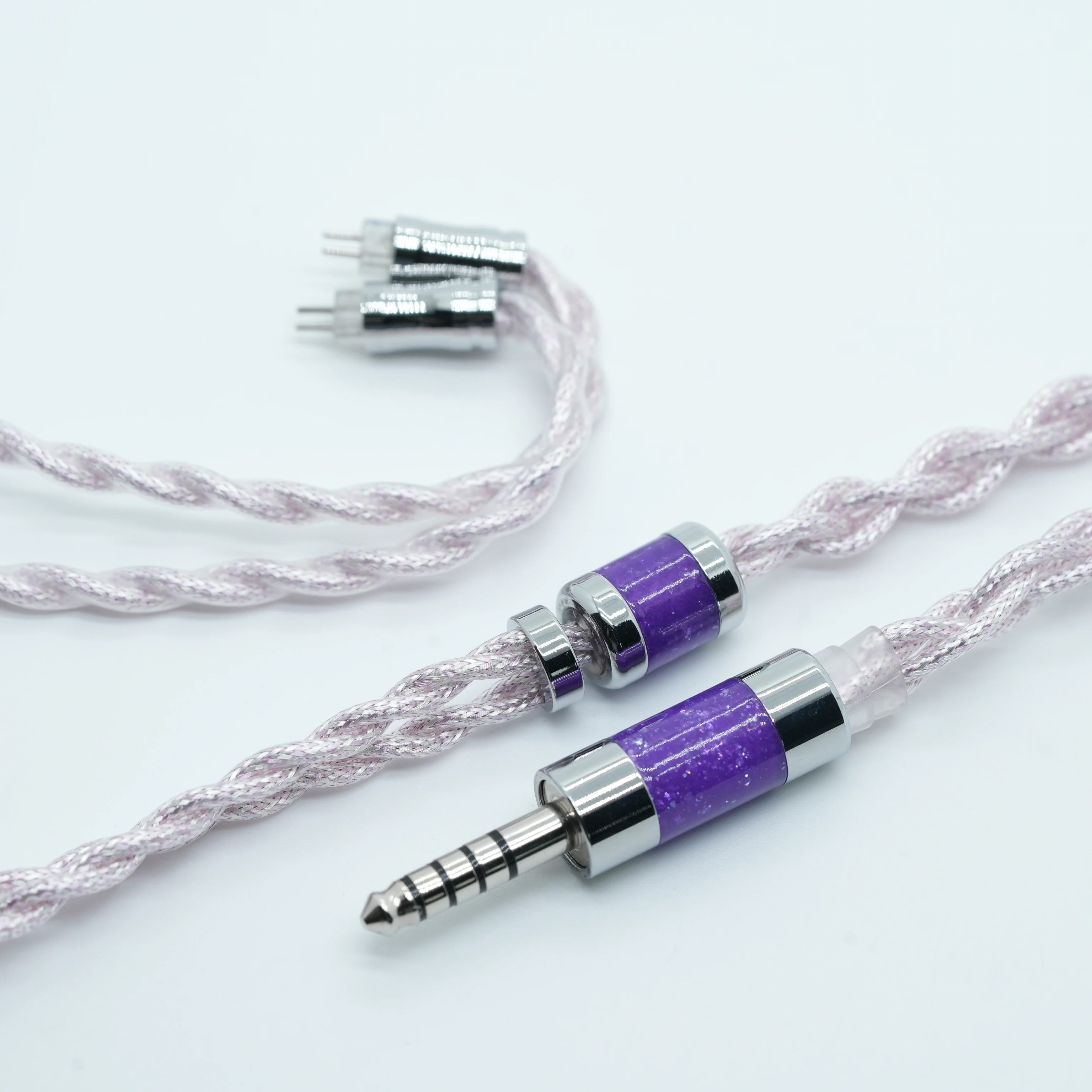 XINHS HG Pro HiFi-Kopfhörer-Upgrade-Kabel, 3,5 mm, 4,4 mm, 0,78 mm, 2-polige rhodiumbeschichtete Steckerstifte, kompatibel mit MOONDROP ARIA 2 LAN II – Detail 11