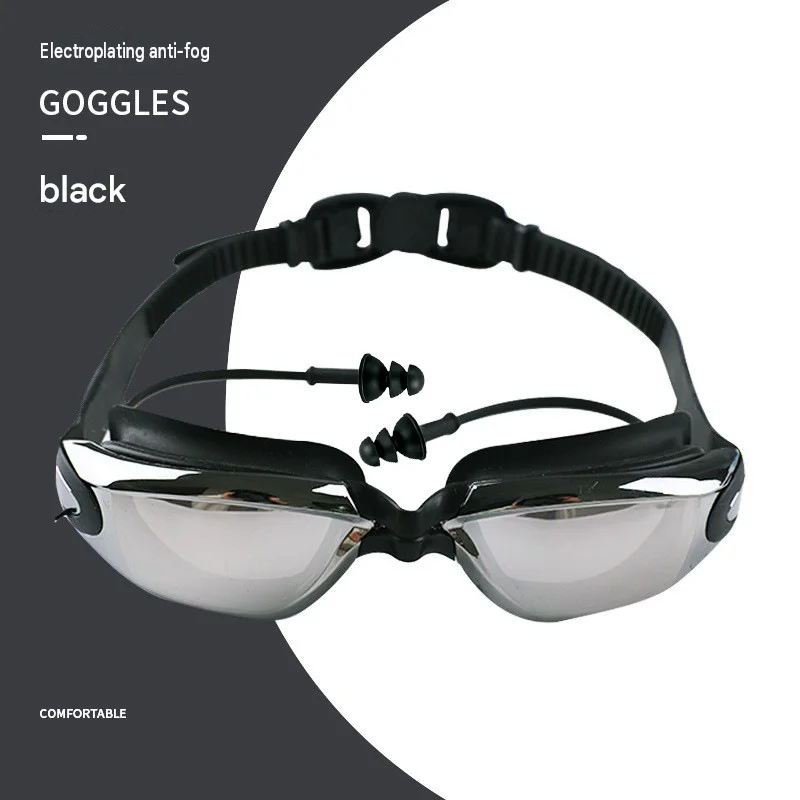 Swimming Goggles for Adults, Anti-Fog & Leakproof Swim Goggles with UV Protection, 180° Wide Clear Vision, Comfortable Waterproo