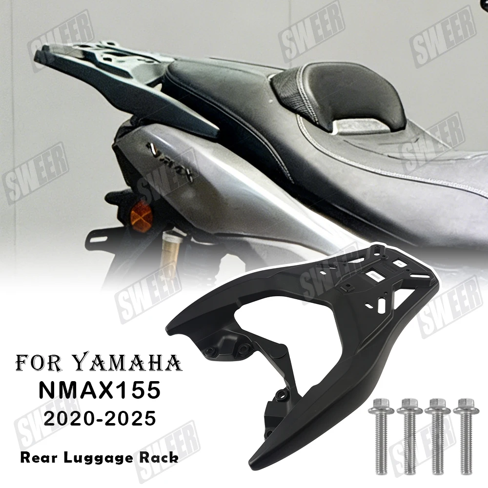 

Motorcycle Aluminum Alloy Rear Seat Rack Bracket Suitable For Yamaha NMAX155 2020-2026 Luggage Carrier Cargo Shelf Accessories