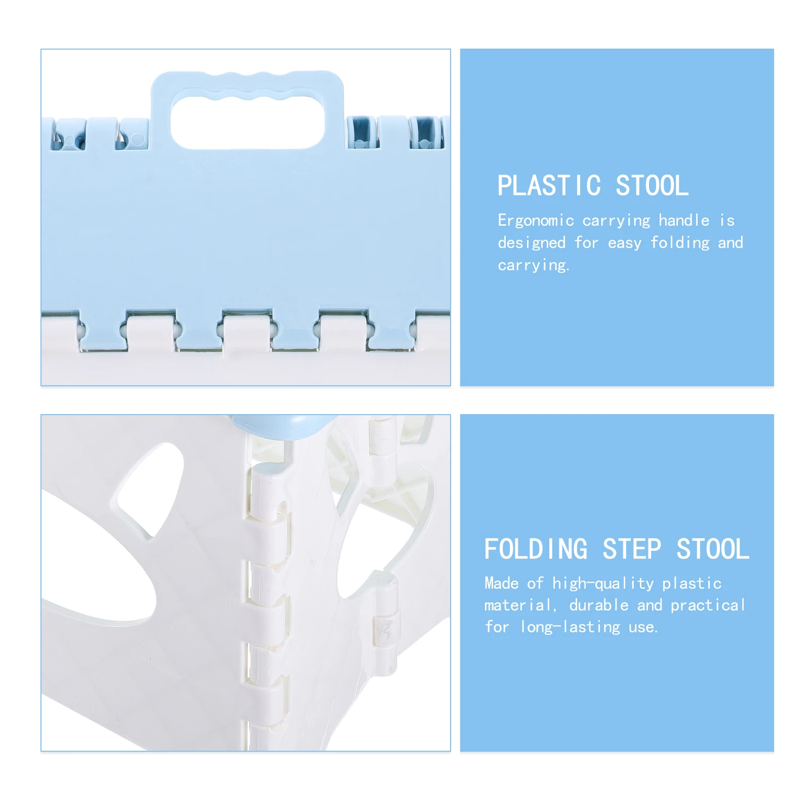 

1pc Foldable Cartoon Stepping Portable Plastic Stool For -Friendly Lightweight Outdoor Travel Seat Space-Saving