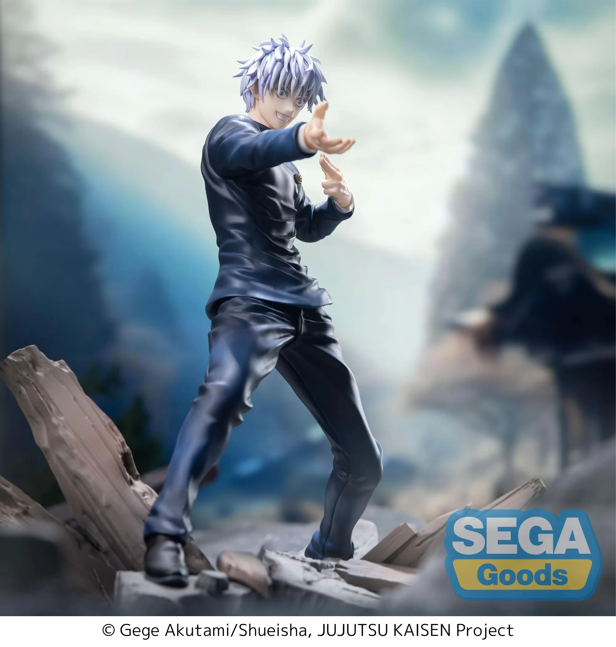 Figura de acción original de S.E.G.A. del anime Jujutsu Kaisen, personaje Gojo Satoru, modelo de juguete, adorno de garaje, estatua.