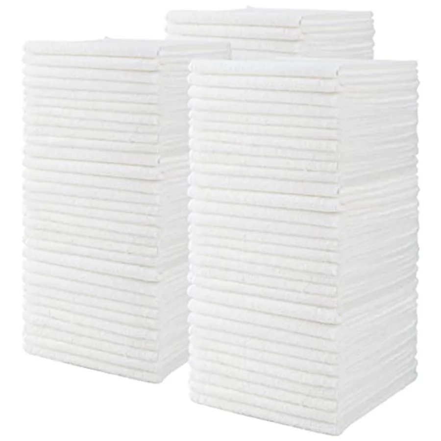 

Набор из 90 микрофибровых салфеток для уборки, 14x14 дюймов, 280 г/м², неабразивные, многоразовые, моющиеся, универсальные, для дома