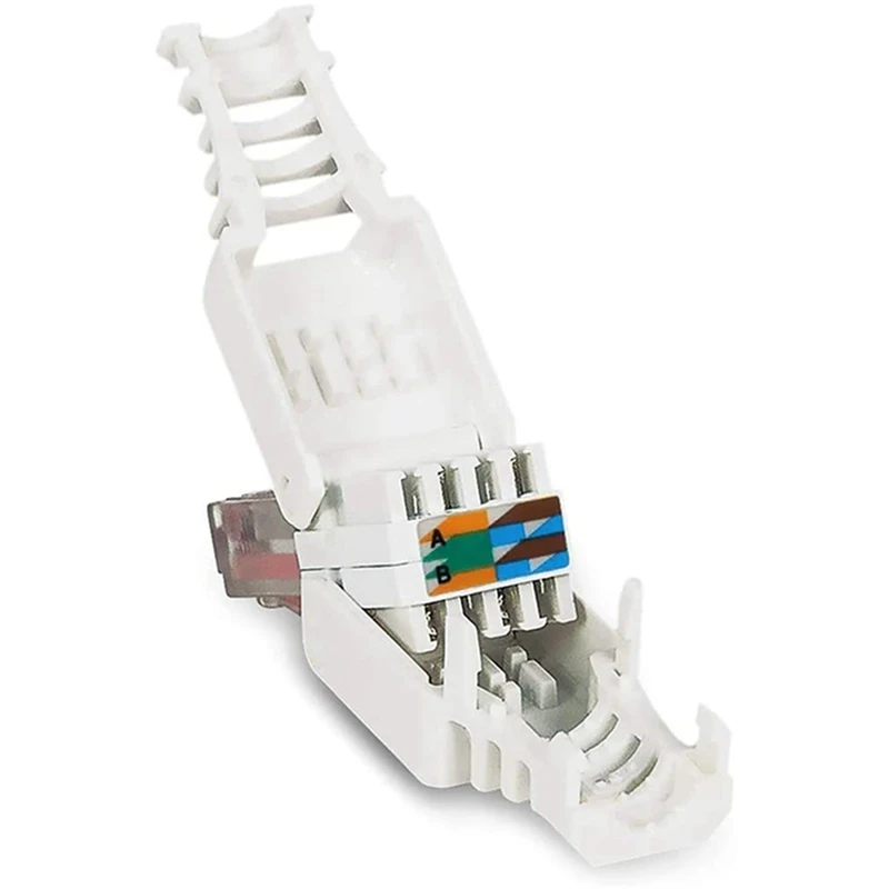 30PCS Network Plug Tool-Free RJ45 CAT6 LAN UTP Cable Plug Without Tools CAT5 CAT7 Installation Cable Patch Cable Tool