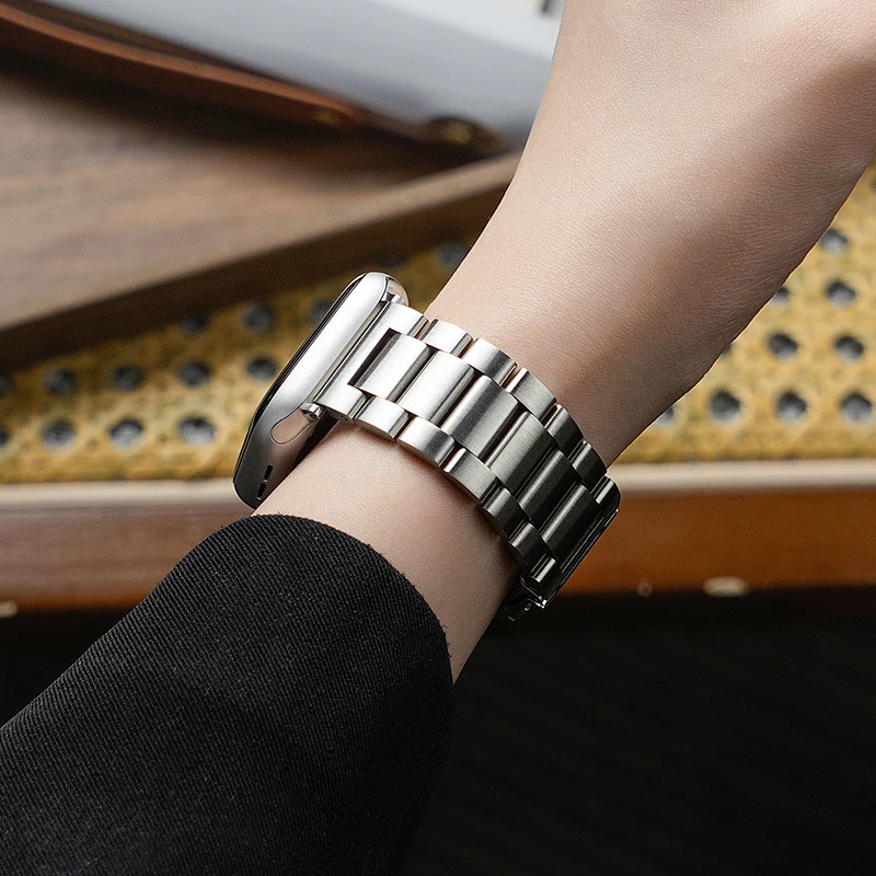 Stainless Steel Straps for Apple Watch Ultra 3/2/1 49mm 45mm 44mm 42mm-40mm-41mm-46mm Metal band series 11 10 9 8 7 6 5 4 3 se3