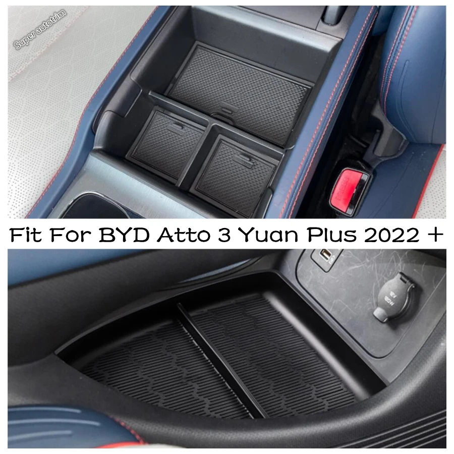 

Central Control Armrest Storage Box Front Rear Door Container Holder Interior Accessories For BYD Atto 3 Yuan Plus 2022 - 2024