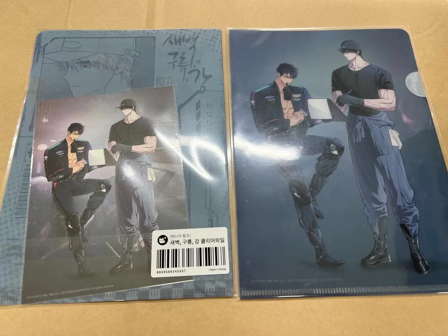 [Official Original Bomtoon] Dawn Of The Dragon Clear File Folder+Post Card set Korea bl comic