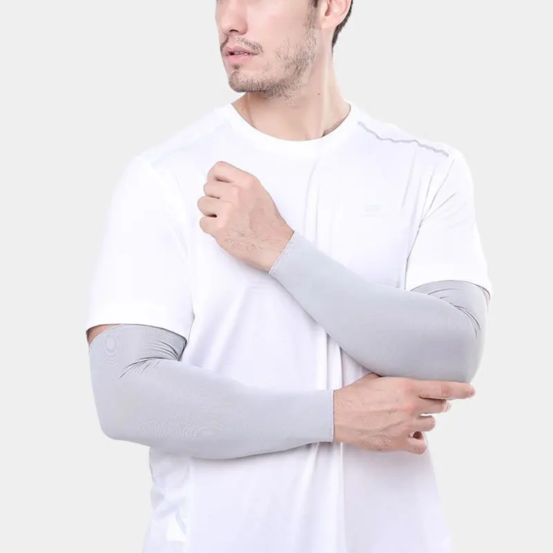 Lengan Pendingin untuk Pria dan Wanita Lengan Pelindung Sinar UV Matahari untuk Bersepeda Luar Ruangan Tenis Golf