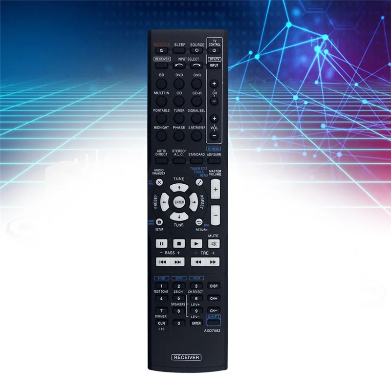 ABSQ-Sostituzione telecomando AXD7582 per ricevitore AV Pioneer VSX-519V-SX-319V VSX-519V-K SX-319V-K VSX-519V-S AXD7542 AXD7586