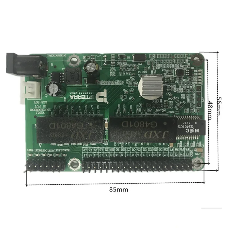 5-port Gigabit switch module is widely used in LED line 5 port 10/100/1000 m contact port mini switch module PCBA Motherboard