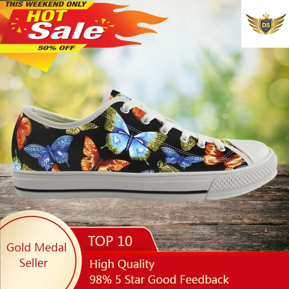 

Beautiful Butterfly Shoes For Women Anti-slip Wear-resistant Round Toe Sport Ladies Shoe Custom Design Flat Zapatos Para Mujeres