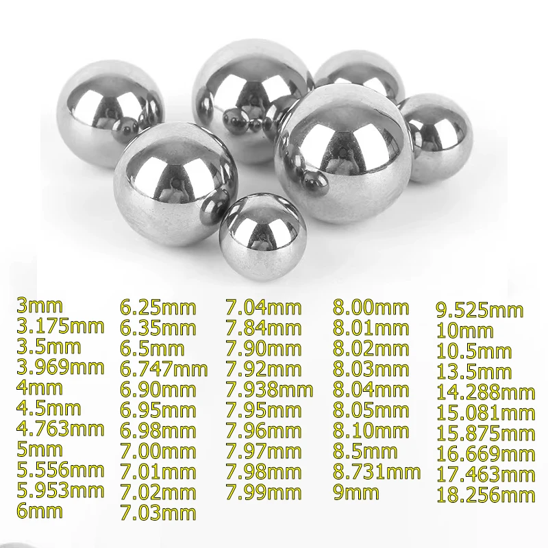 High Precision Gcr15 Bearing Steel Ball 3/4/5/6/7/8/9/10/11/12-18.256mm Solid Steel Balls 1kg-5kg for Industrial Machinery Parts