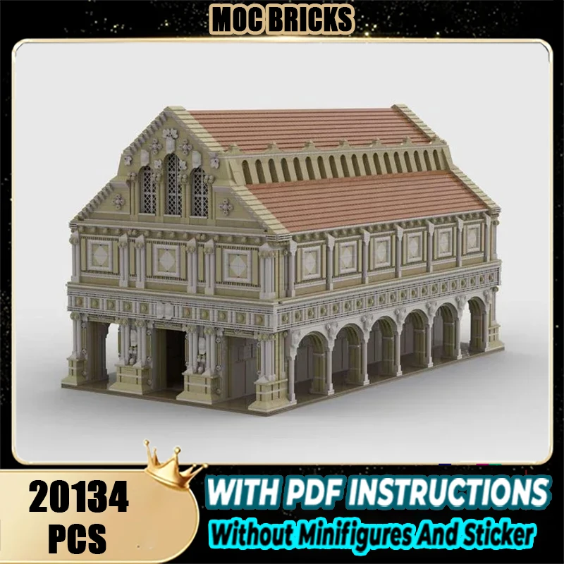 

City Street View Series Moc Building Bricks Ancient Roman Basilica Model Building Technology Modular Block DIY Toy Holiday Gifts