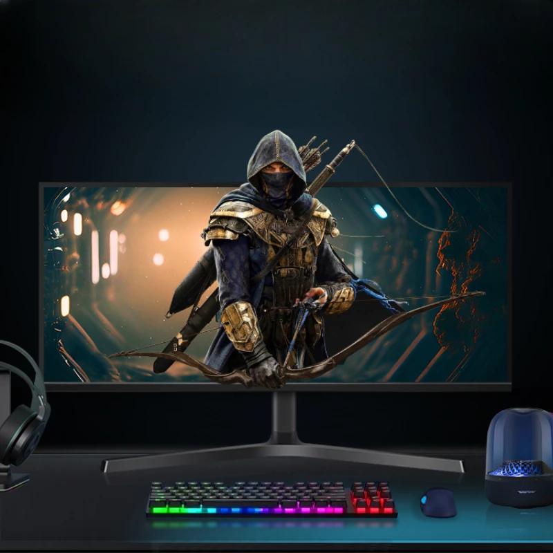 34 inch 4k 165hz monitor with fish screen 21:9 gaming desktop computer screen type c projection