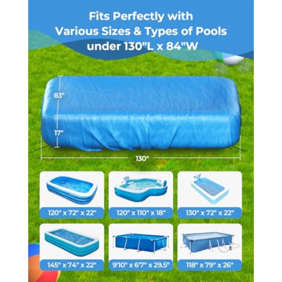 Inflatable Pool Cover Rectangle for 120
