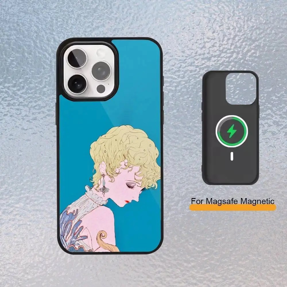 Yashiro Nanaco Phone Case for iPhone 17,16,15,14,13,12,11 Plus,Pro Max Magnetic Wireless Charging Cover