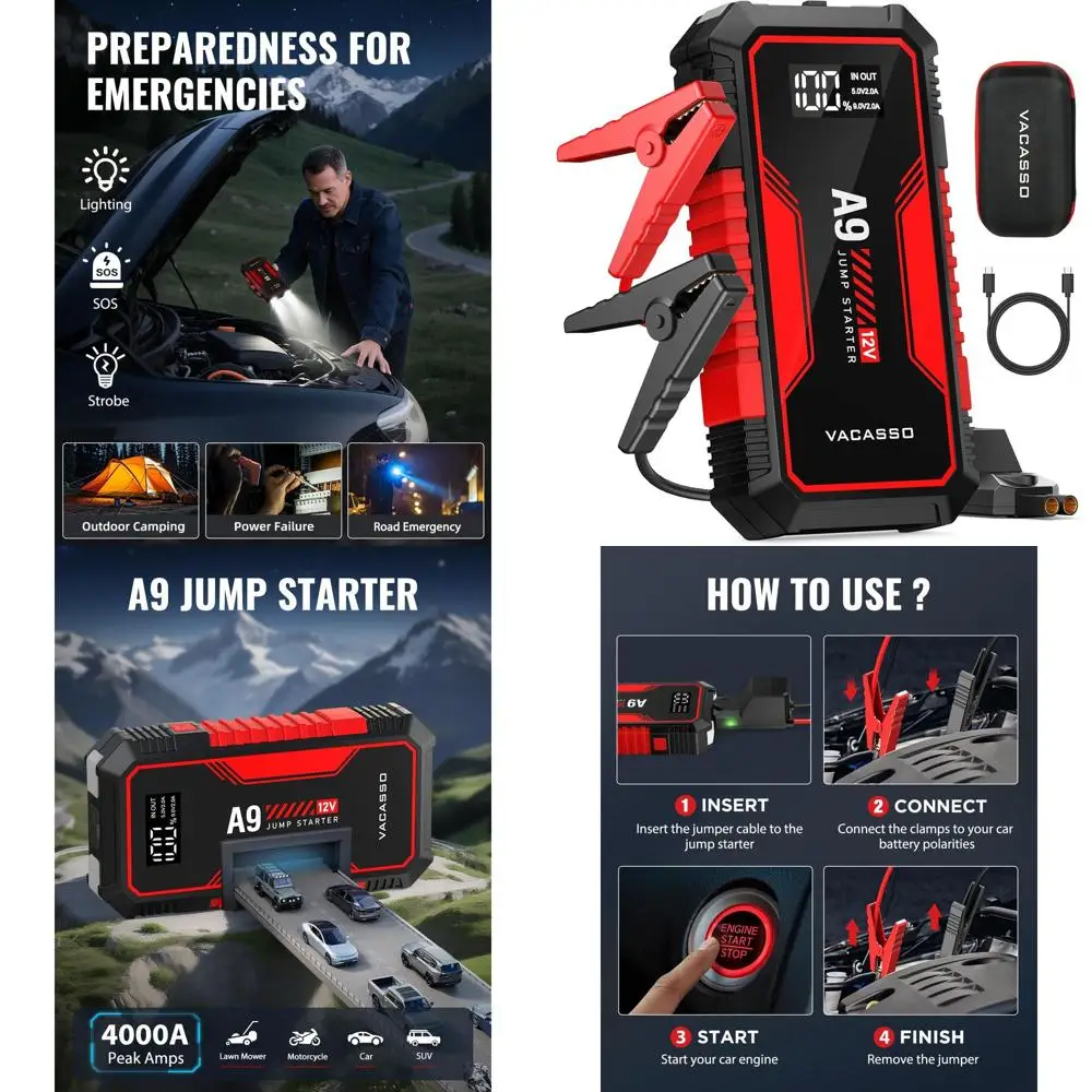 Jump Starter 4000A,…