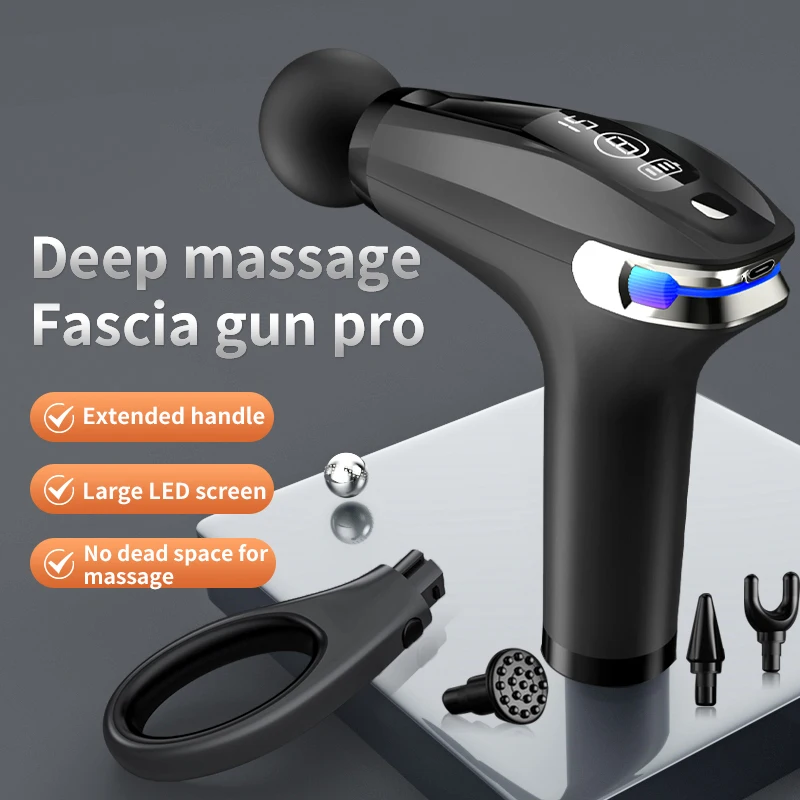 Portable Massage Gun Percussion Massager Professional Deep Muscle Massager For Body Neck Back Relaxation Fitness Slimming