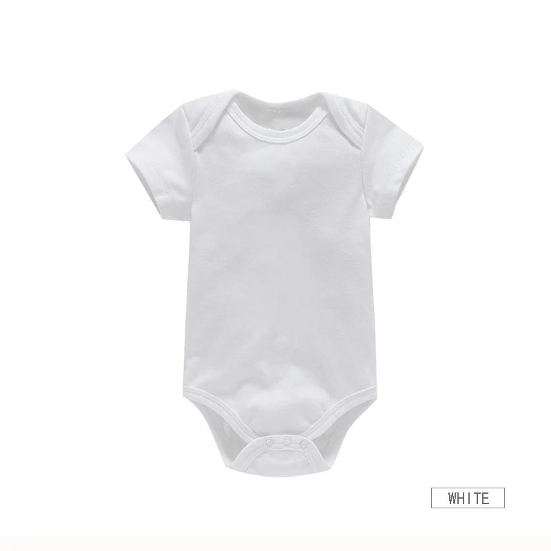 Baby Clothes Boy/Girl Baby Bodysuit Summer Clothes Solid Color Romper Soft Cotton Jumpsuit For Newborns Clothing 2024 New