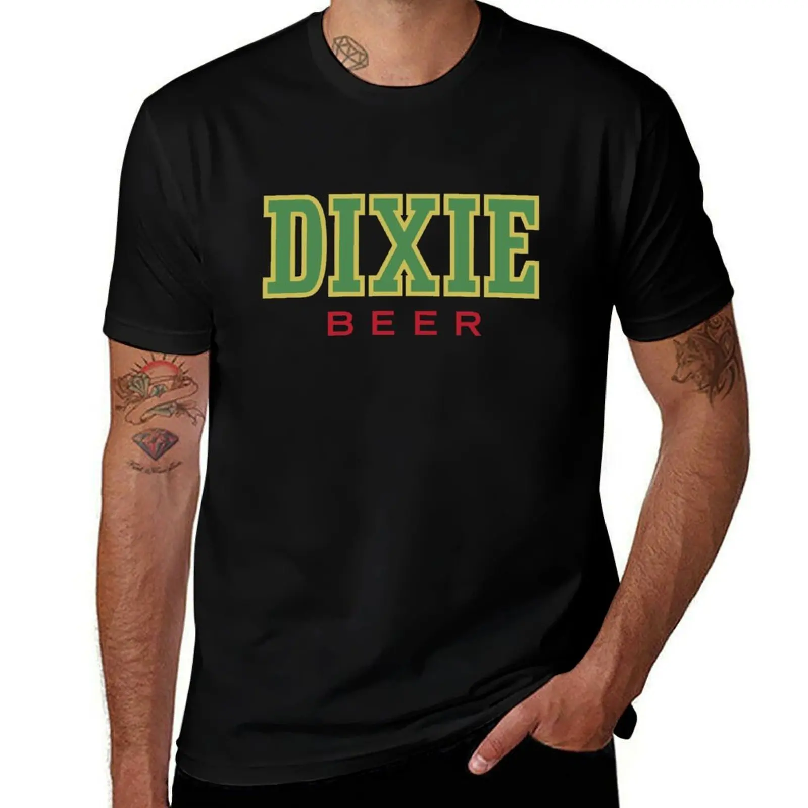 Футболка Dixie Beer с классическим логотипом для любителей пива - Лучшая футболка Dixie Beer - Худи Dixie - Модная трендовая футболка с возможностью персонализации.