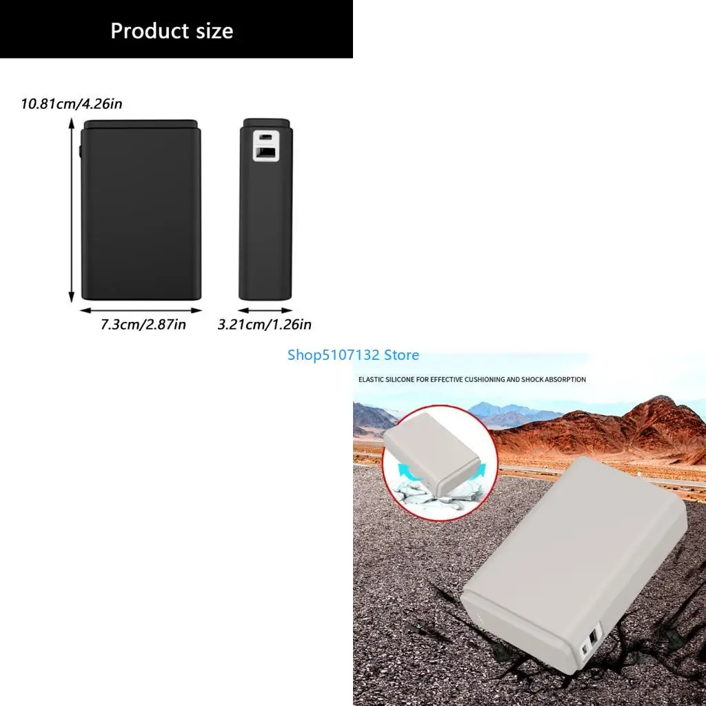 87HD Charging Head Protective Case Water Resistant Silicone Construction for 120W PBSV12 Charging Adapter