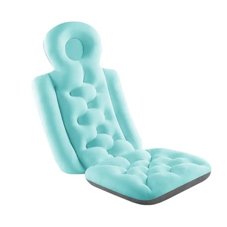 High quality cute comfortable lightweight adult bath pillow support pad pink/blue polyester