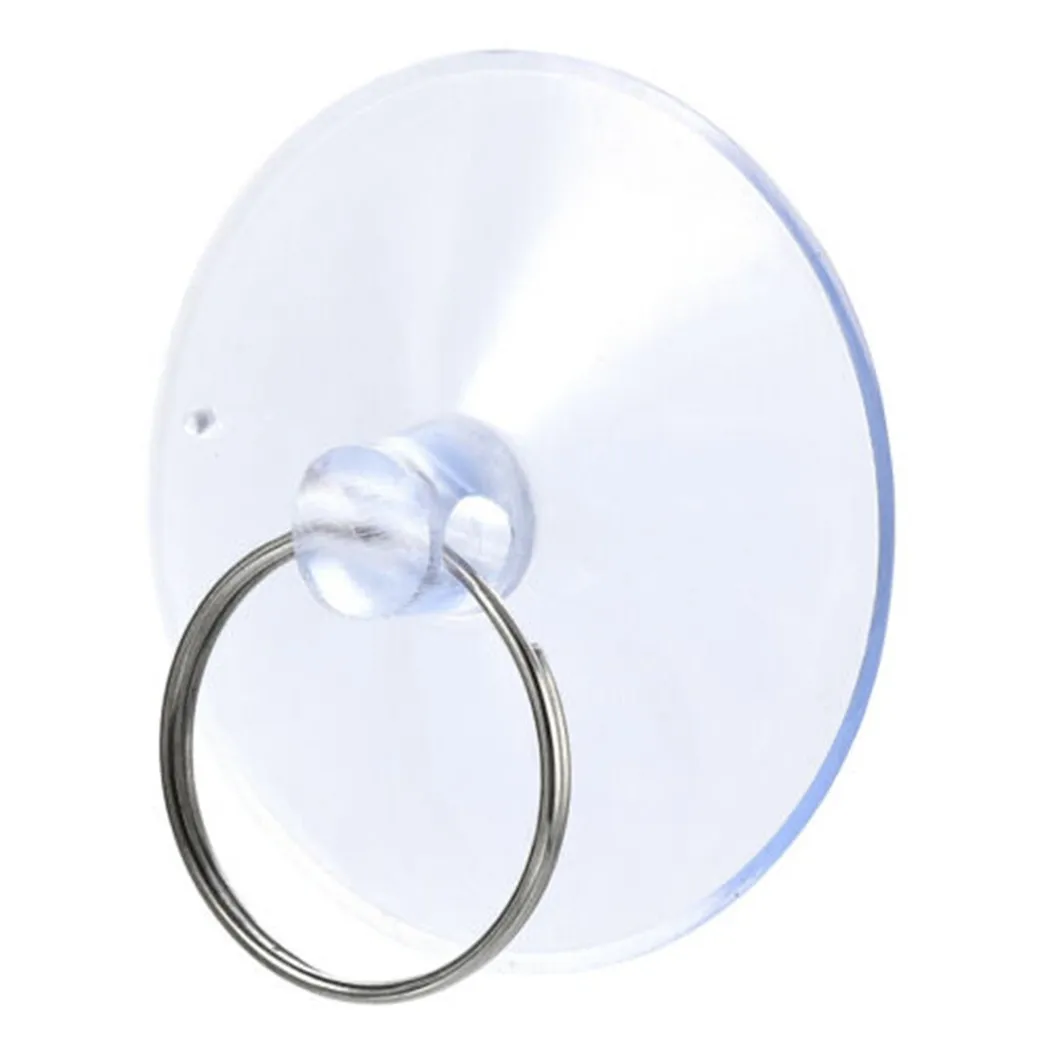 Useful High Quality Hot New Suction Cups Tile Wall Window 45mm Bathroom Clear Hanging Hook Pads With Ring 25mm