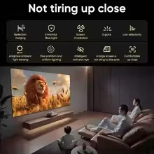 JMGO O3 Pro Laser TV 4K UHD Short Throw Projector Pure RGB Three Color Anti‑Light Screen Dolby HiFi Bass Home Theater
