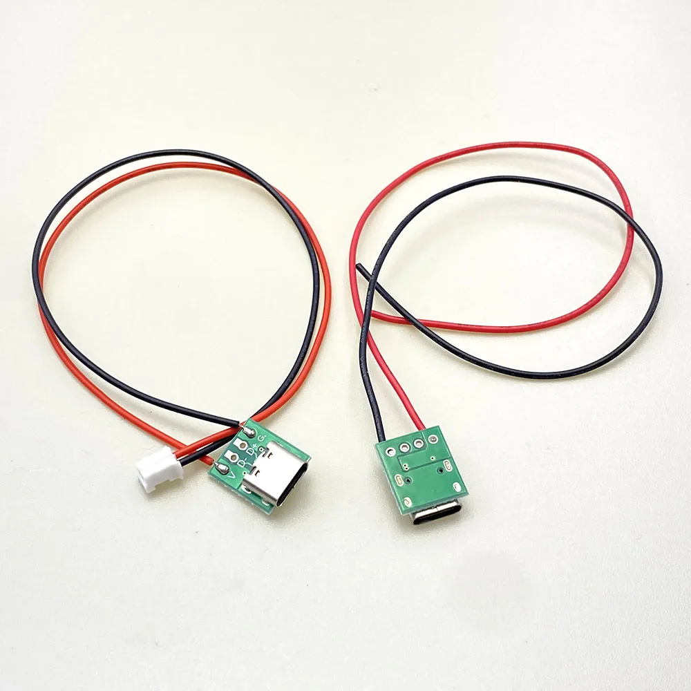 Conector hembra Micro USB a DIP, placa de ruptura, Cable de carga, placa de soldadura, enchufe tipo c PCB con adaptador convertidor de Cable