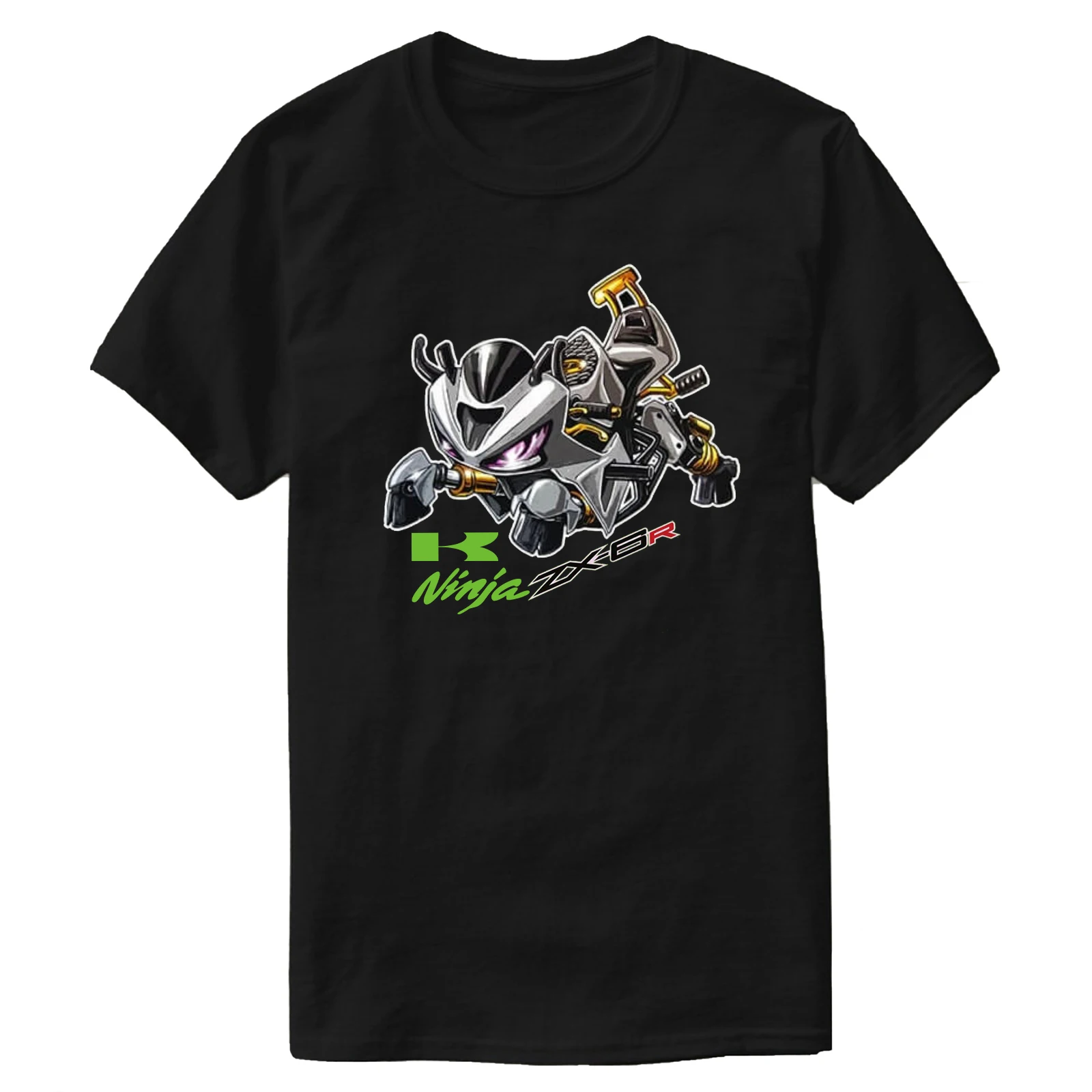 Classic Japanese Motorcycle Ninja ZX-6R Goat Inspired T-Shirt New 100% Cotton O-Neck Short Sleeve Summer Casual Mens T-shirt