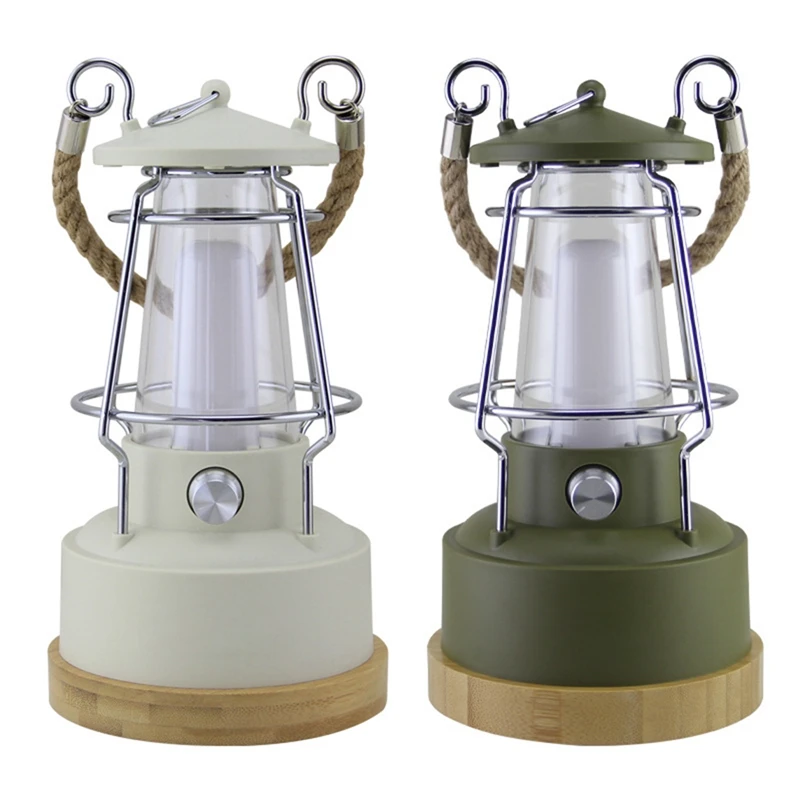 Multifunctional Retro Camping Lamp Camping Lamp Atmosphere Stepless Dimming Horse Lamp Charging Dual-Purpose