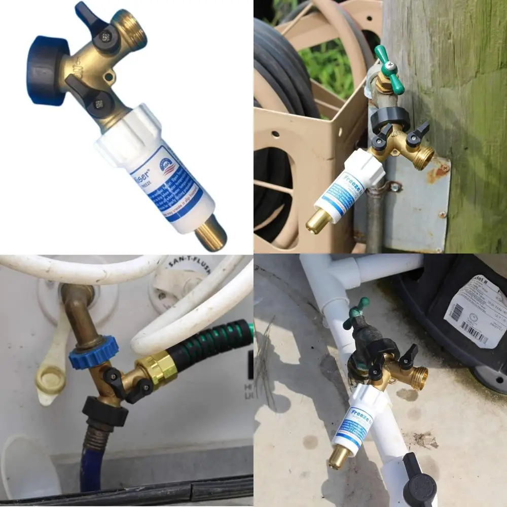 

Two-Way Valve Shut-Off for 3/4 Inch Brass Hose Connection