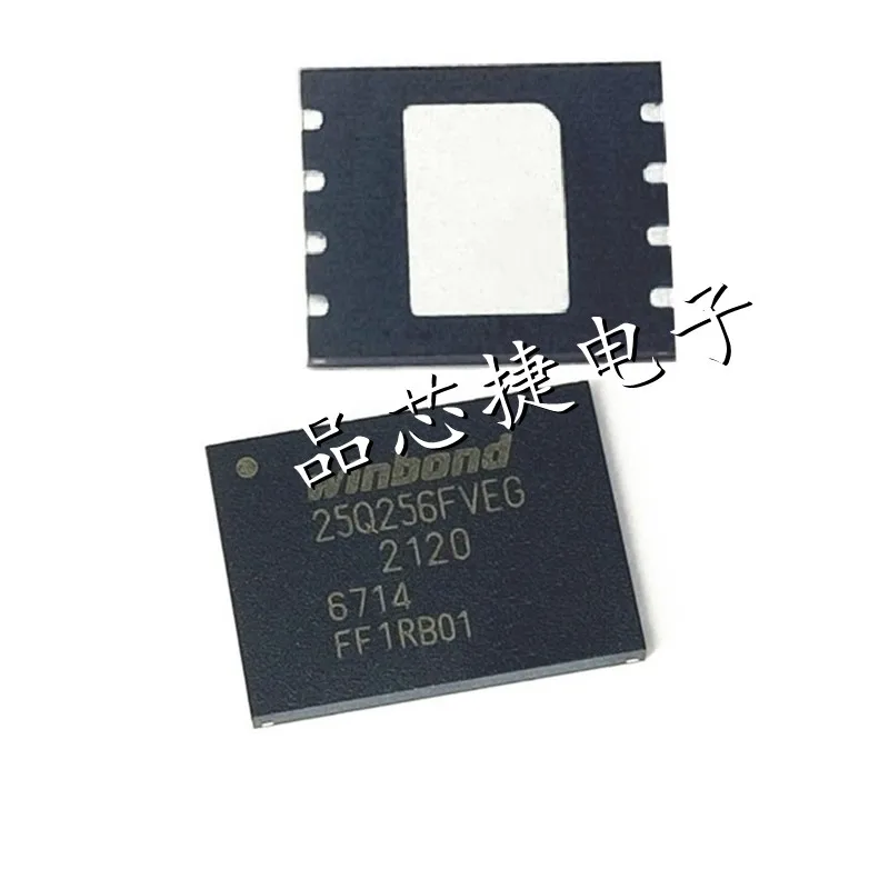 5pcs/Lot W25Q256FVEIG Marking 25Q256FVEG WSON-8 256Mb SERIAL FLASH MEMORY