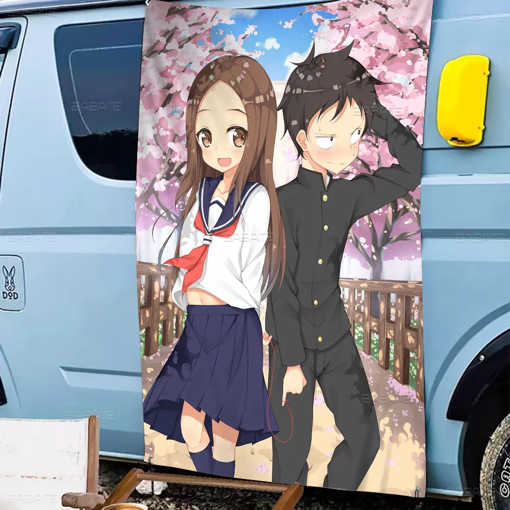 Anime Teasing Master High End Quality Banner Printing Artistic Atmosphere Style Camping Flag