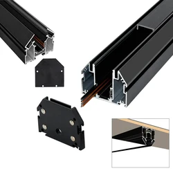 Modern magnetic Track light system for Tension stretching ceiling soft film magnetic Rail Lamp concealed track lights livingroom