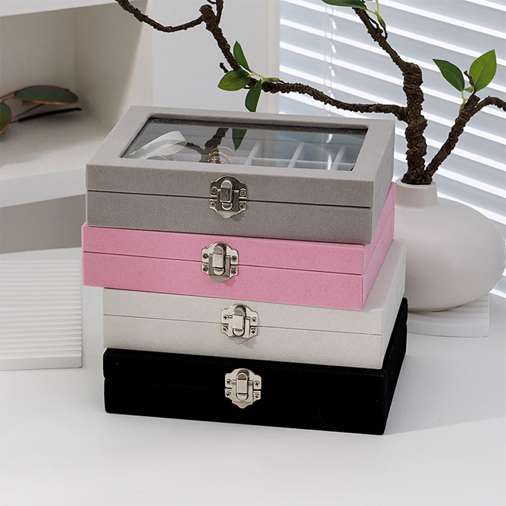 Personalized Flannel Jewelry Storage Box Bride Party Jewelry Bridesmaid Gifts Box Travel Simple and Convenient Case Wedding Gift